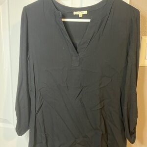 Pleione Black 3/4 length blouse
